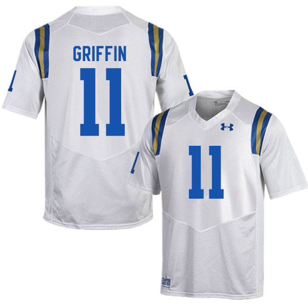 Men #11 Chase Griffin UCLA Bruins College Football Jerseys Sale-White - Click Image to Close